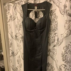 Navy blue bandage dress